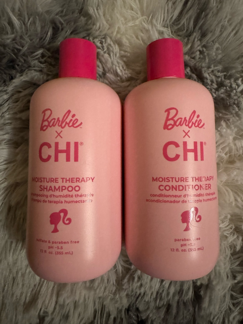 Barbie x CHI Moisture Therapy Shampoo & Conditioner - Pink